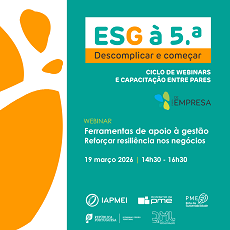 Apoio à gestão e resiliência nos negócios no ESG à 5.ª