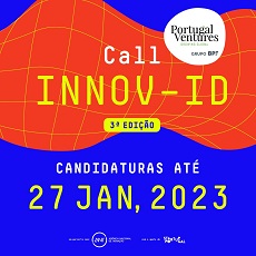 Call INOV-ID | Candidaturas até 27 de janeiro