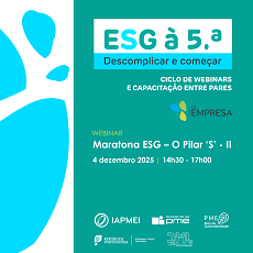ESG à 5.ª promove 2.ª maratona sobre o Pilar ‘S’