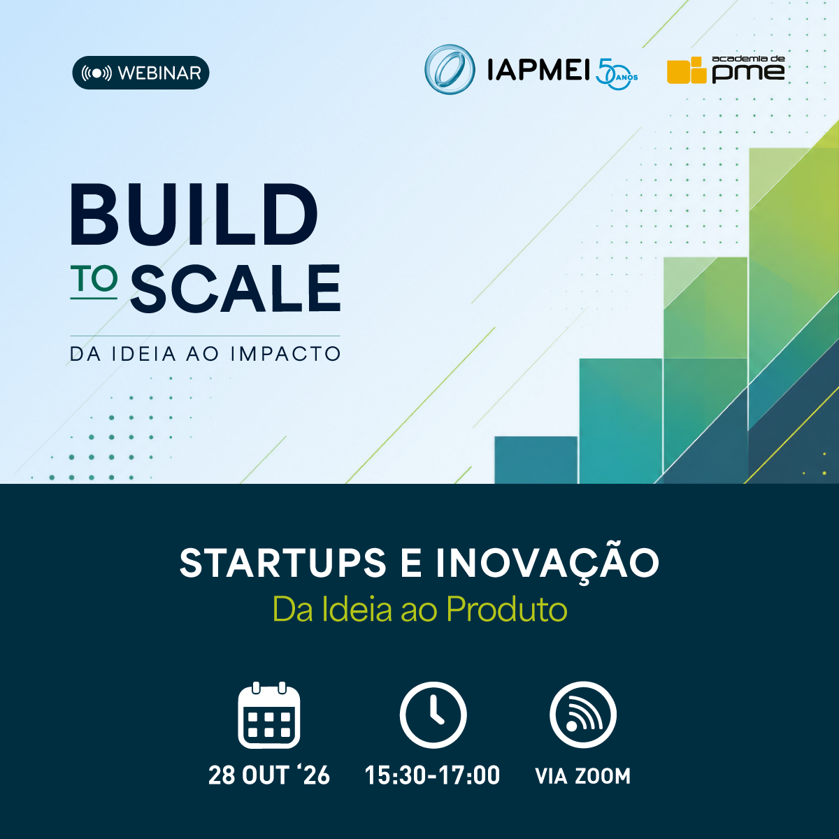 Webinar Build To Scale | “Startups e Inovação - Da Ideia ao Produto”